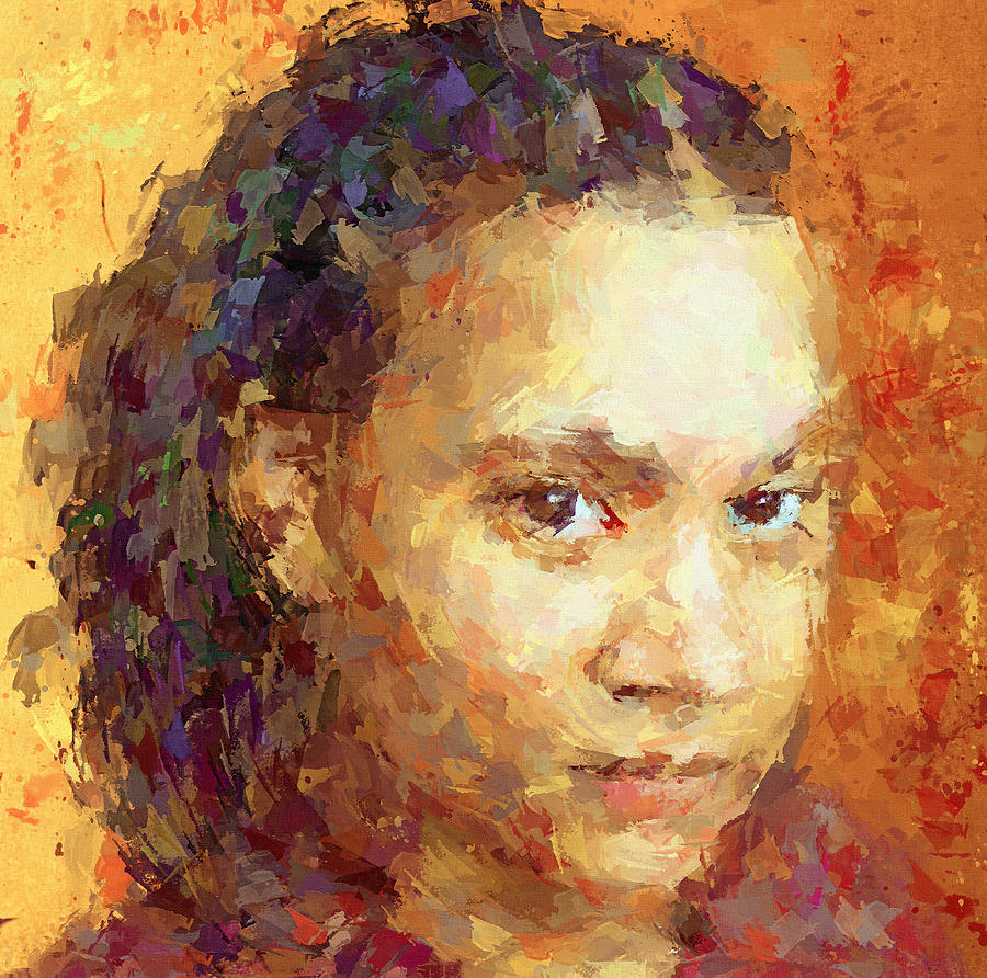 Portrait Of Young Lady Digital Art By Yury Malkov Pixels 