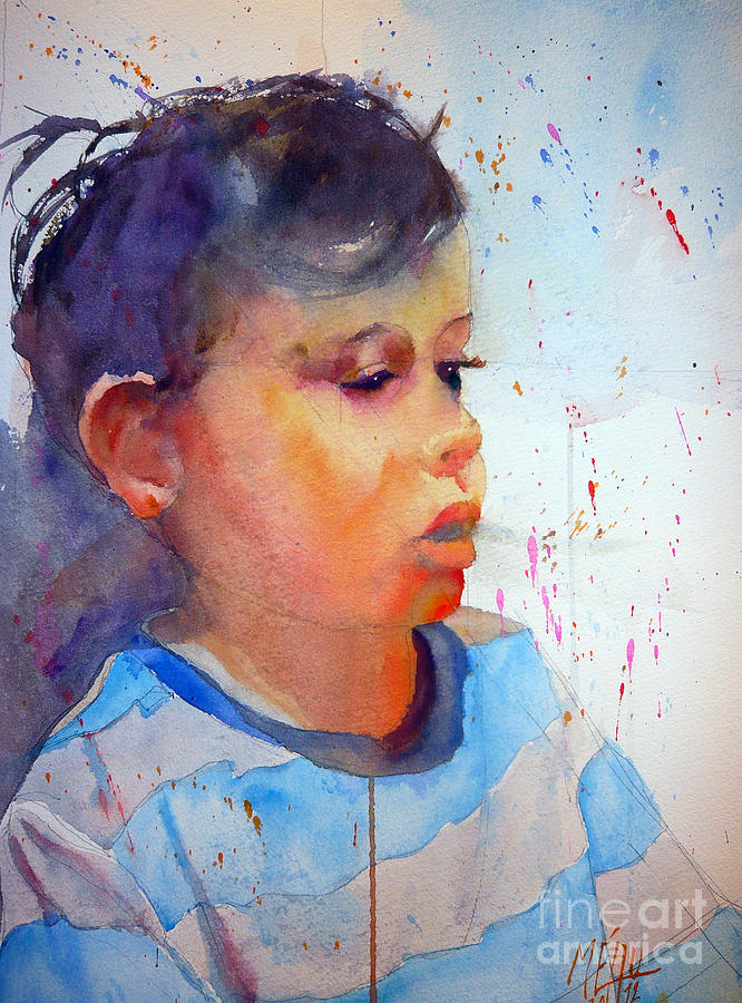 Portrait Painting - Portrait3 study1 by Andre MEHU