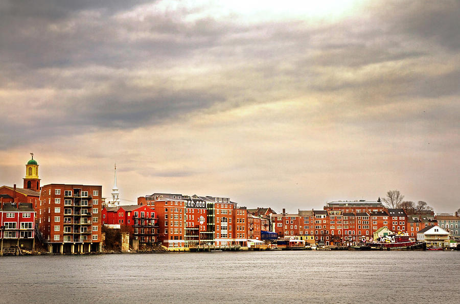 Portsmouth from Badger Island Photograph by Robert Clifford
