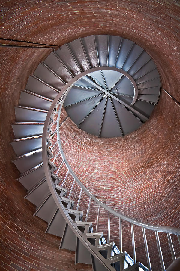 Portsmouth Harbor Lighthouse Stairwell Photograph by Robert Clifford