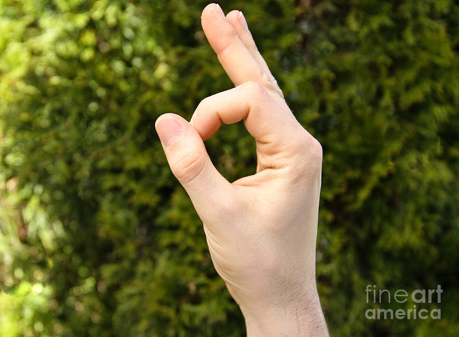 Positive Hand Gesture Photograph by Photo Researchers, Inc.