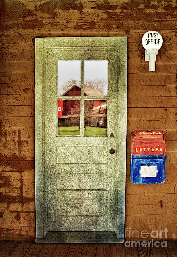 Vintage Photograph - Post Office by Susan Candelario