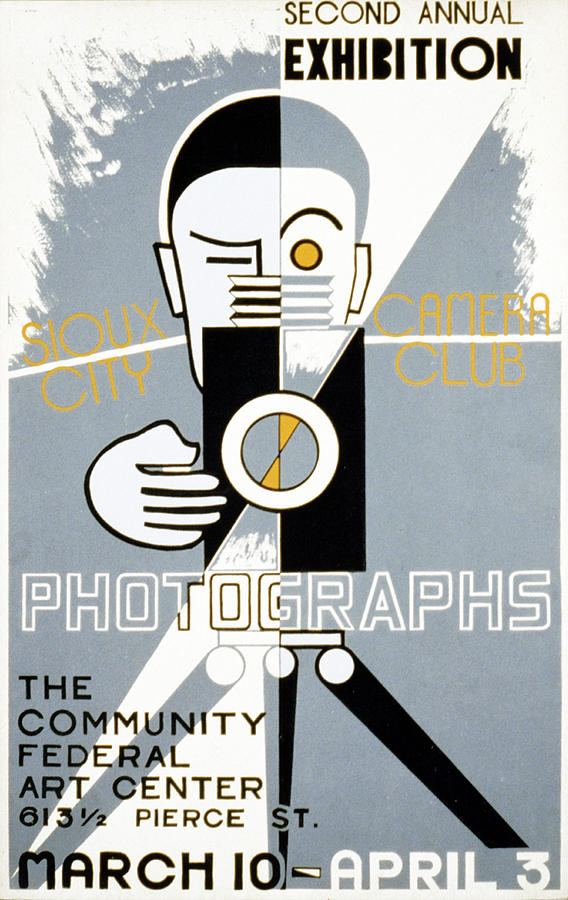 Camera Photograph - Poster For The Sioux City Camera Clubs by Everett