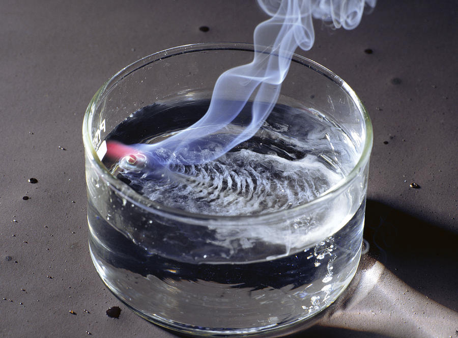 Potassium Reacting With Water Photograph by Andrew Lambert Photography