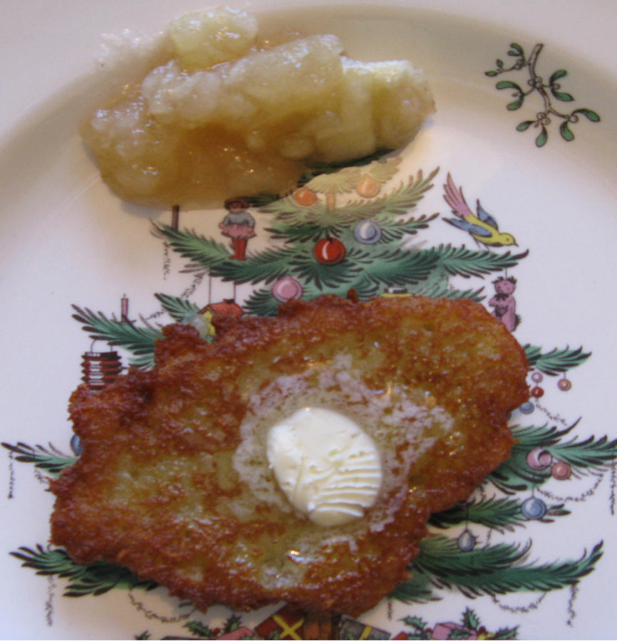Potato Pancake and Applesauce Photograph by Patricia Januszkiewicz