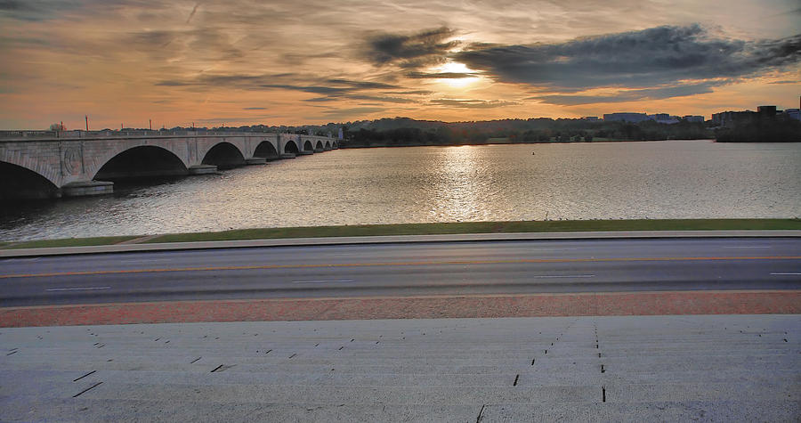 Potomac River and Memorial Bridge Photograph by Steven Ainsworth