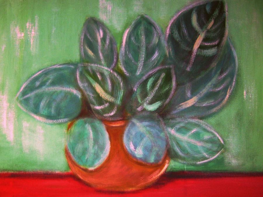 Potted Plant Painting by Joseph Ferguson