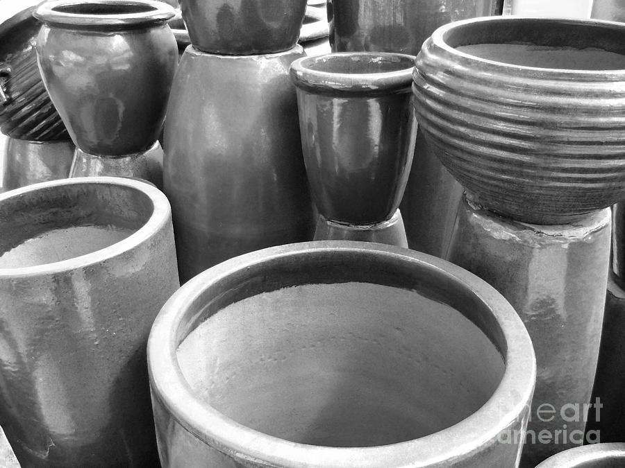 Black And White Photograph - Pottery by Jeff Breiman