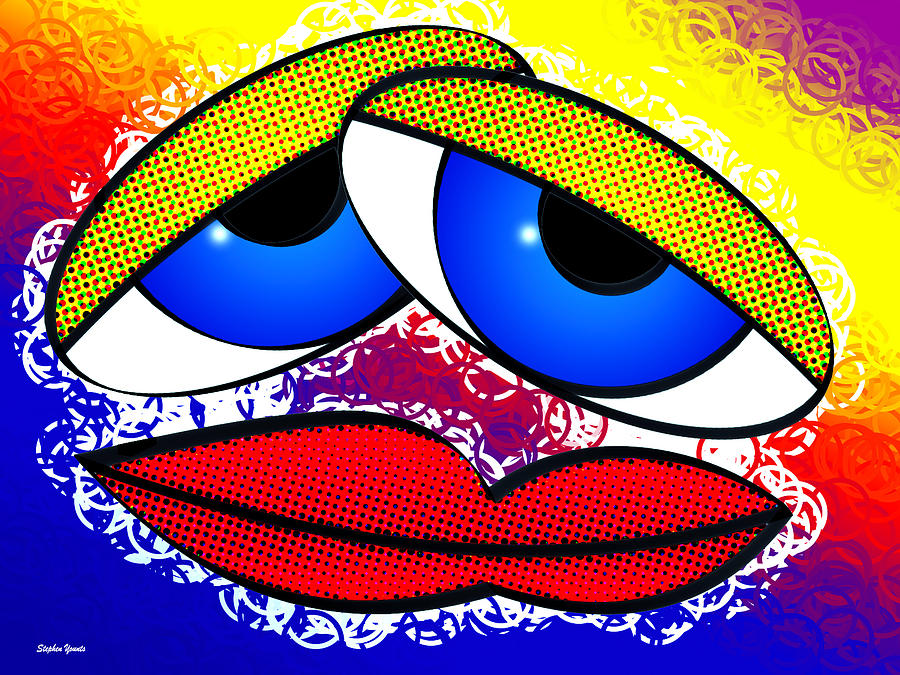 Pout Digital Art by Stephen Younts