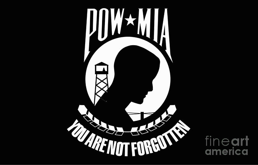 Pow-mia Flag Digital Art by Stocktrek Images
