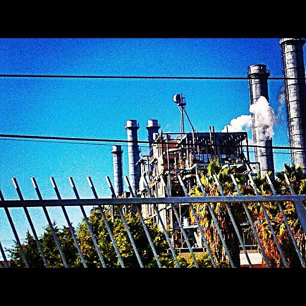 Industrial Photograph - #power #cleanenergy #steam #sky by Nichole Zellmer
