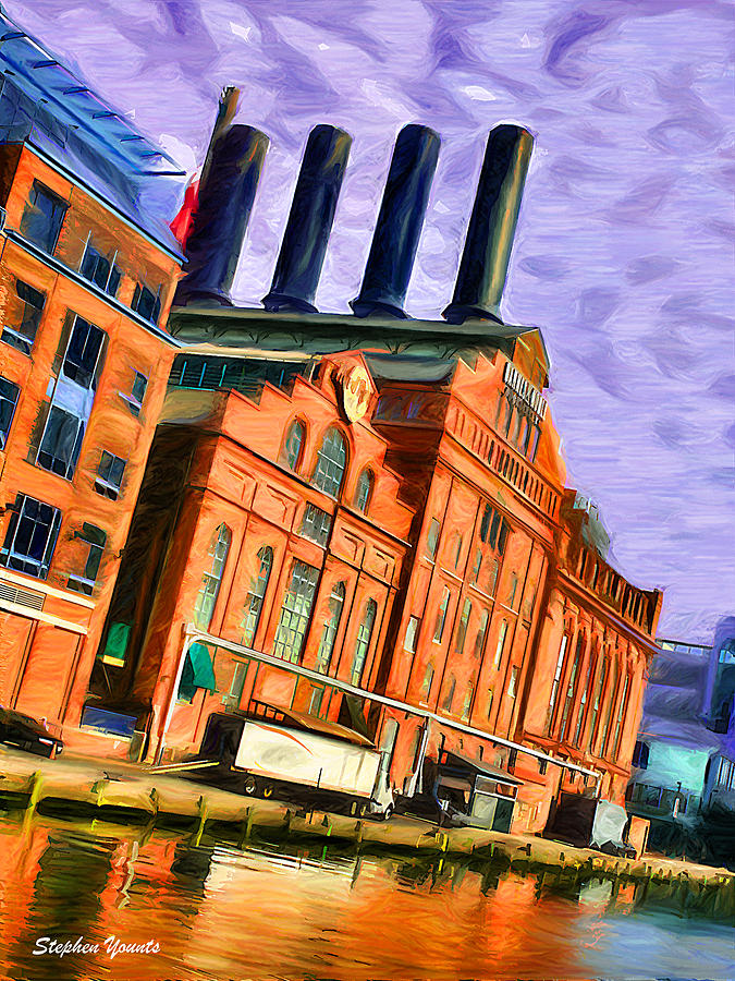 Baltimore Digital Art - Power Plant by Stephen Younts