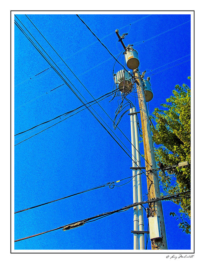 Seattle Photograph - Power Poles as Art - 5 by Larry Mulvehill