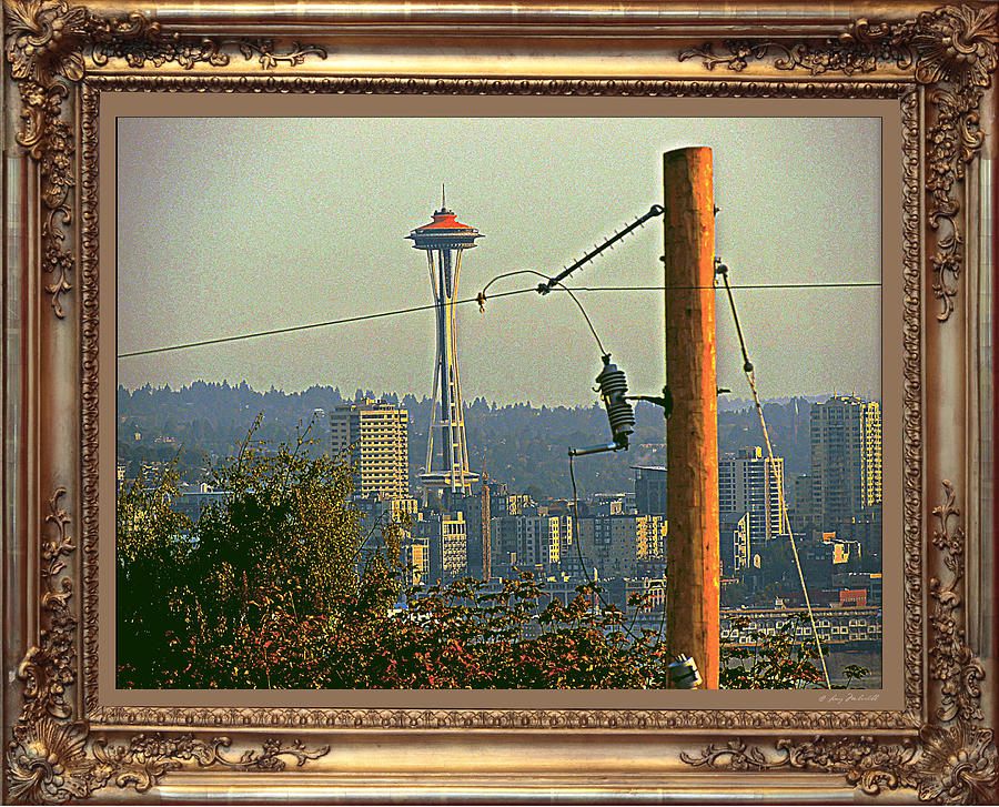 Seattle Photograph - power Poles as Art - 6 by Larry Mulvehill