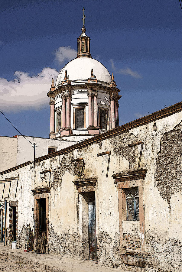 POZOS CHURCH Mexico Photograph by John  Mitchell