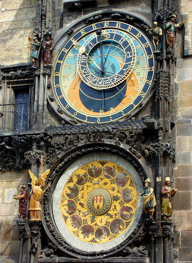 Prague Astronomical Clock Photograph by Roberto Alamino