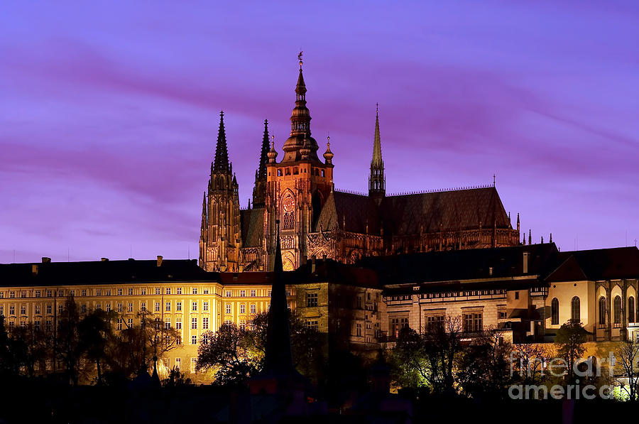 Prague castle at evening Photograph by Michal Boubin