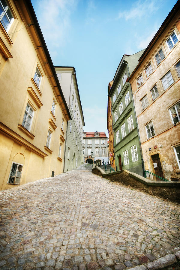 Side Street Photograph - Prague Side Streets 1 by The Ecotone