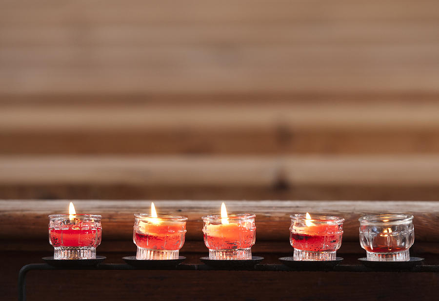 Prayer candles in church Photograph by Matthias Hauser