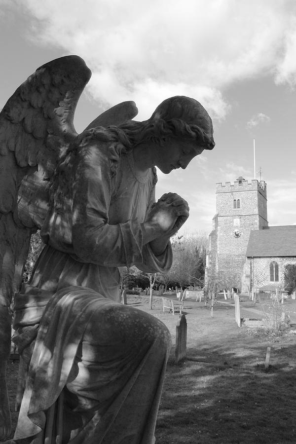 Spring Sculpture - Praying Angel by Adrian Wilkins