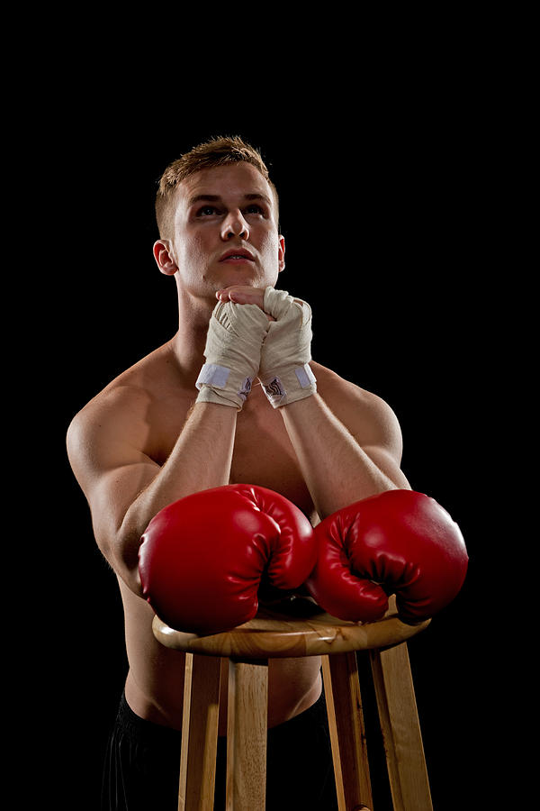 Praying boxer Photograph by Jim Boardman