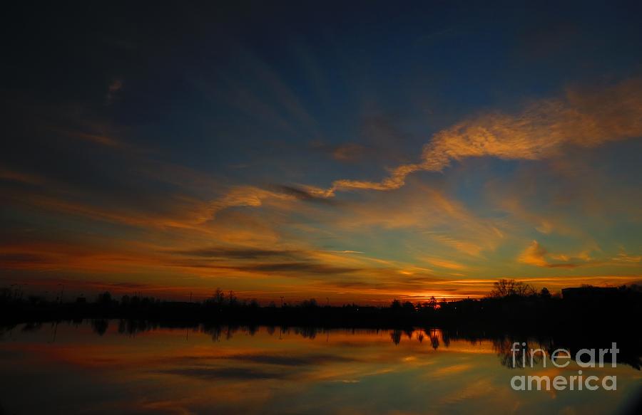 Pre dawn rays Photograph by Rrrose Pix