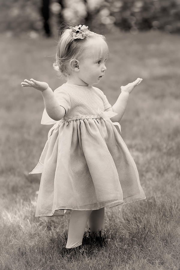 Precious Vintage Girl In Dress Photograph by Tracie Schiebel