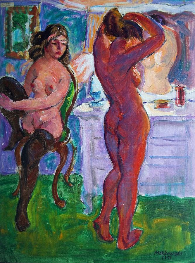 Nude Painting - Preparation by Aileen Markowski