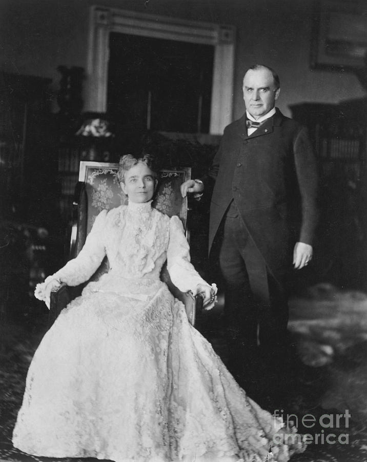 Portrait Photograph - President & Mrs. Mckinley by Granger