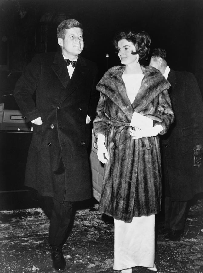 President And Mrs Kennedy En Route Photograph By Everett