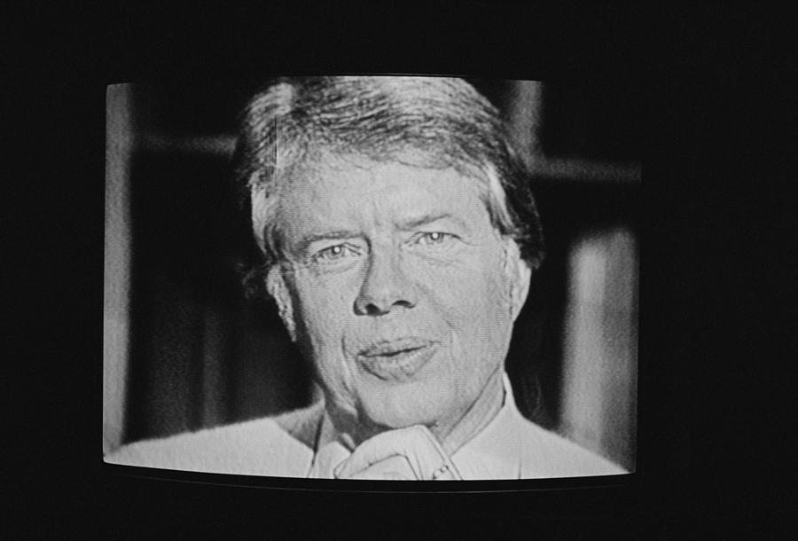 President Carter Worn A Cardigan by Everett