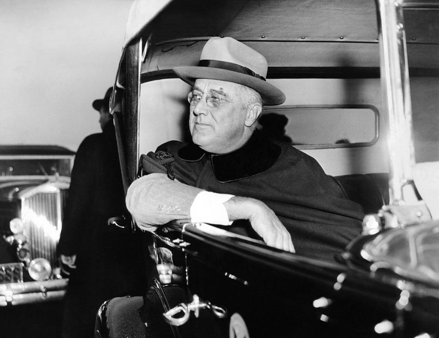 President Franklin Roosevelt Riding Photograph by Everett - Fine Art ...