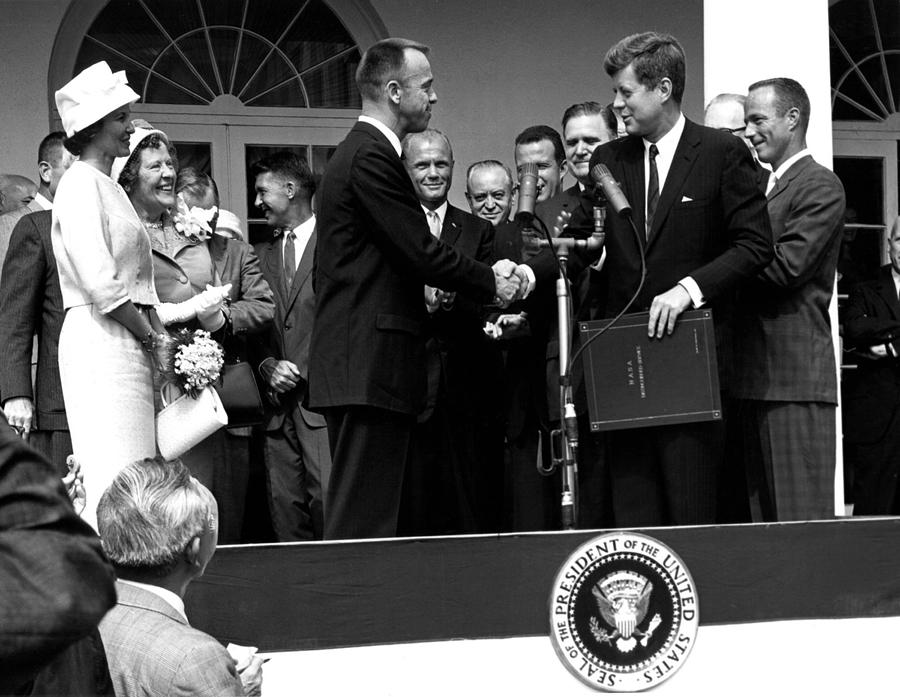 President John F Kennedy Presents Photograph By Everett Fine Art America 