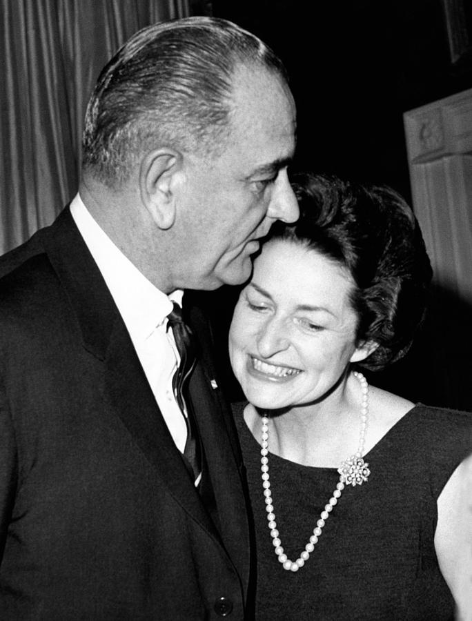 President Lyndon Johnson Kisses Photograph By Everett Pixels 