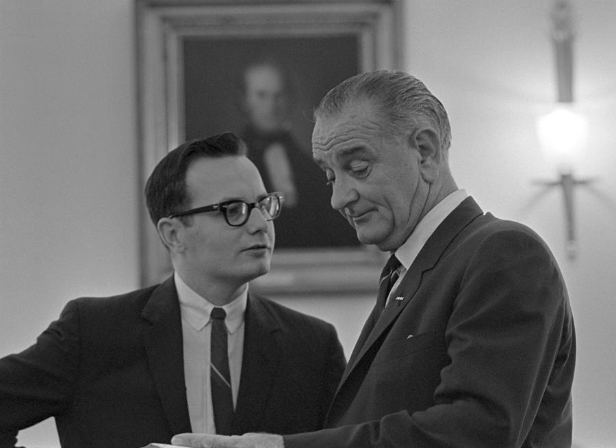 Politician Photograph - President Lyndon Johnson, Talking by Everett