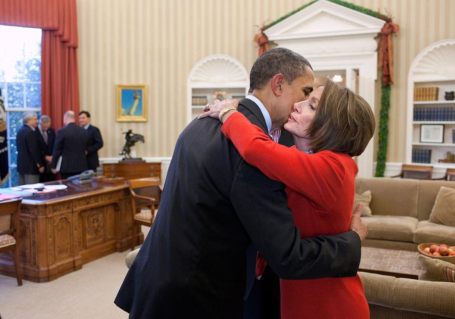 President Obama Embraces House Speaker Photograph by Everett Fine Art