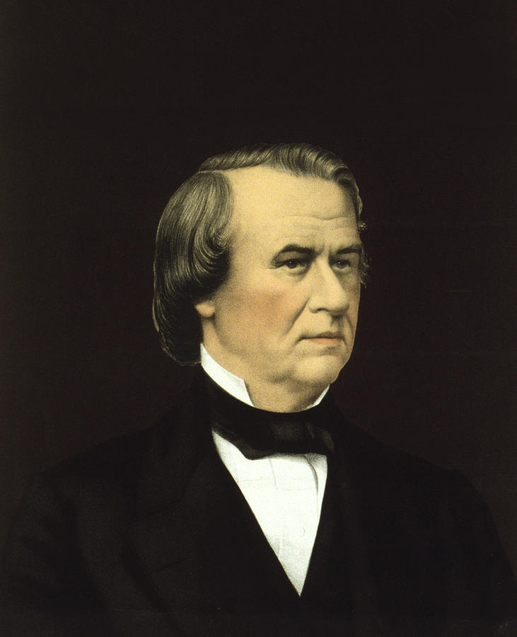 Portrait Photograph - President of the United States - Andrew Johnson by International  Images