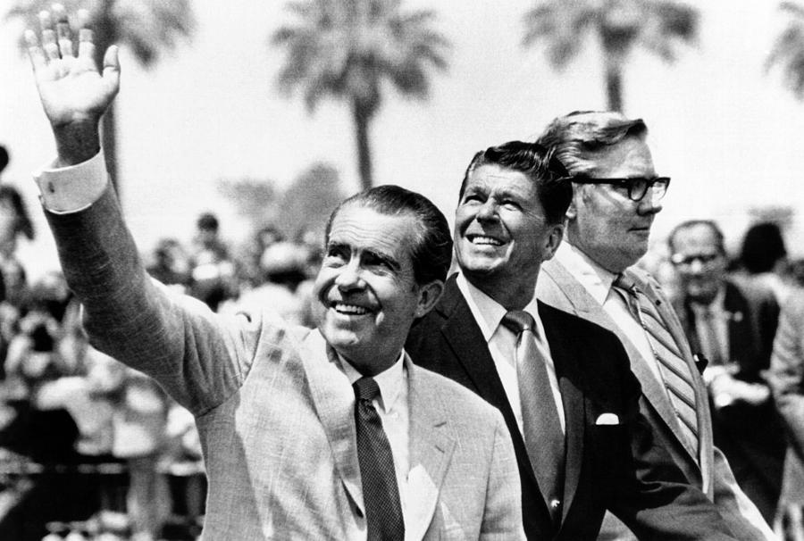 President Richard Nixon, Gov. Ronald Photograph by Everett President Richard Nixon, Gov. Ronald Photograph by Everett