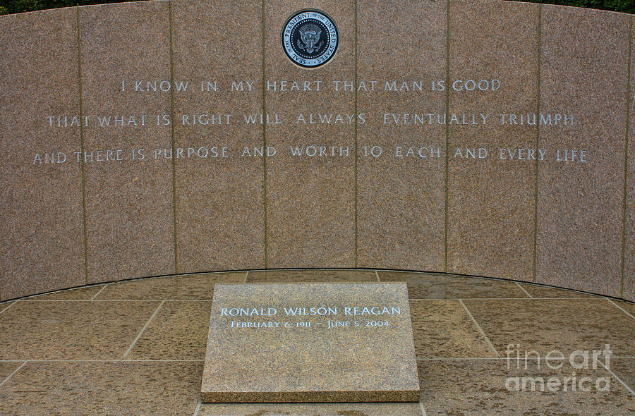 President Ronald Reagan Resting Place Photograph by Tommy Anderson