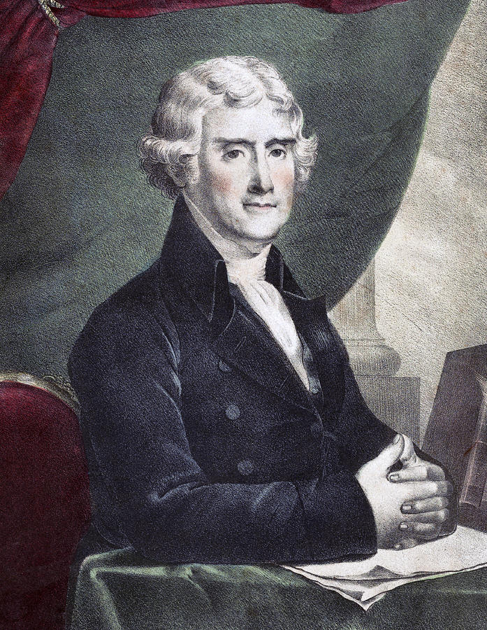 President Thomas Jefferson Photograph by International  Images