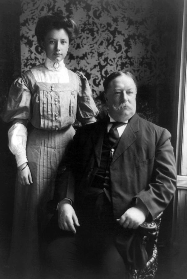 President William Howard Taft with daughter Photograph by International  Images