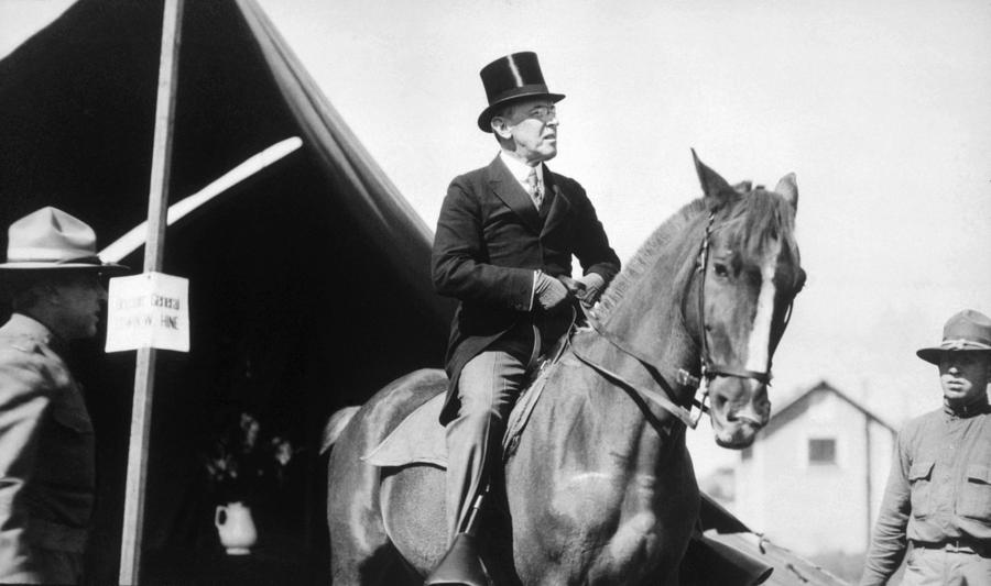 President Woodrow Wilson Visiting An Photograph by Everett