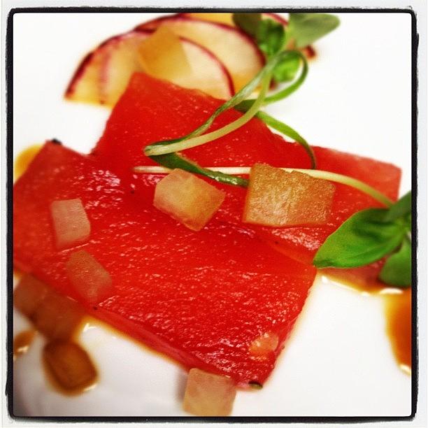 Pressed Watermelon Tataki Photograph by Tracey Bloom