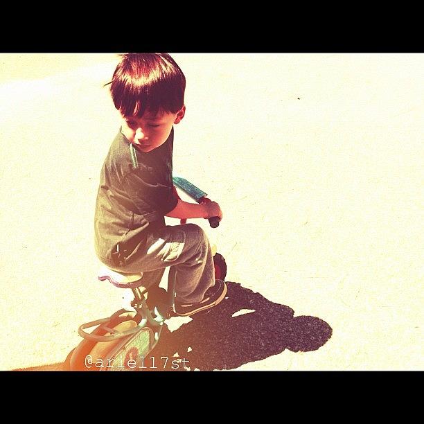 Preston On His Bike :) Photograph by Ariel Tran