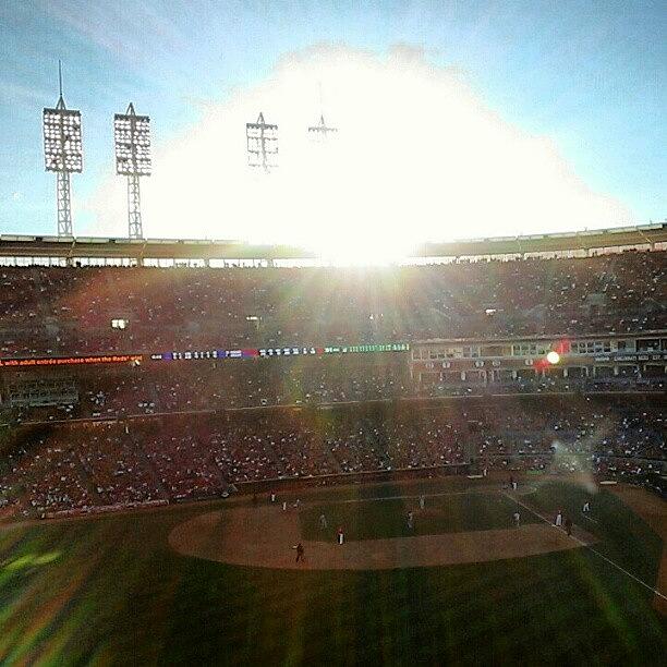 Cincinnati Photograph - Pretty Amazing Afternoon At Gabp. #reds by Heather Anne