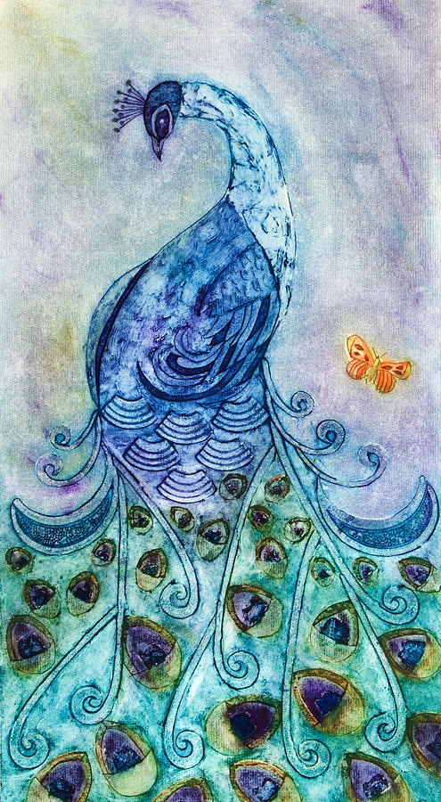 Pretty as a Peacock Mixed Media by Dawn Green - Fine Art America