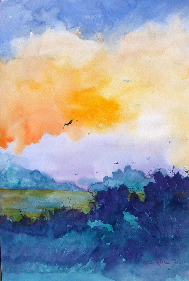 Pretty Dawn Painting by Estela Robles - Fine Art America