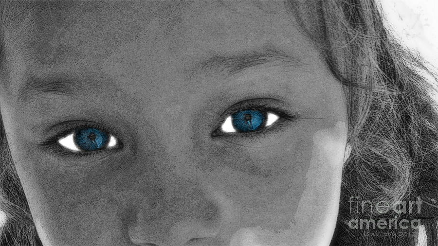 Blue-Me through Your Eyes Photograph by Lani Richmond Elvenia
