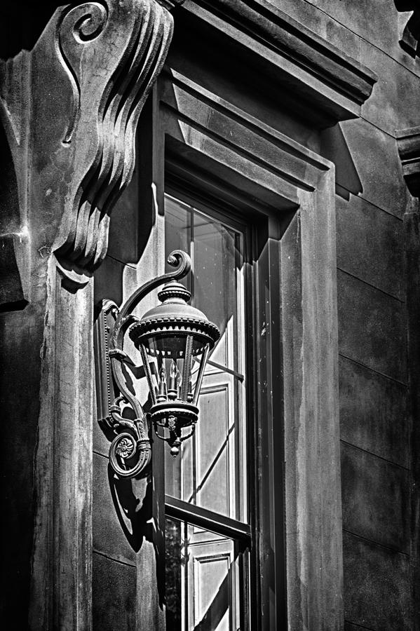 Pretty Lamp in Black and White  Photograph by Val Black Russian Tourchin