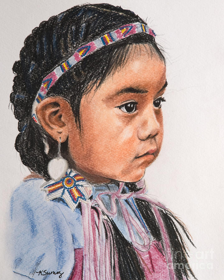 native american little girl